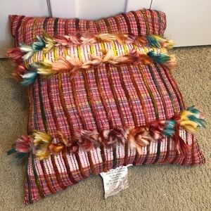 Large Boho Pillow NWT
